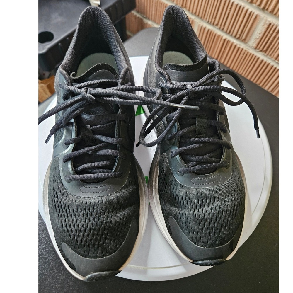 lululemon athletica Black Athletic Running Shoes with White Soles